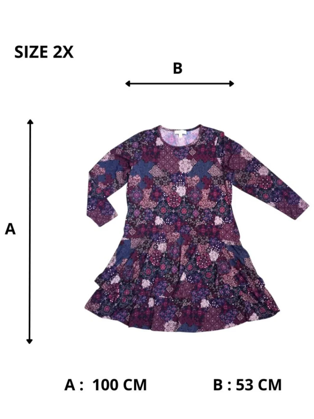 Michael Kors Purple Paisley Print Mini Dress - Boho Ruffle Hem Tunic Top, Size 2